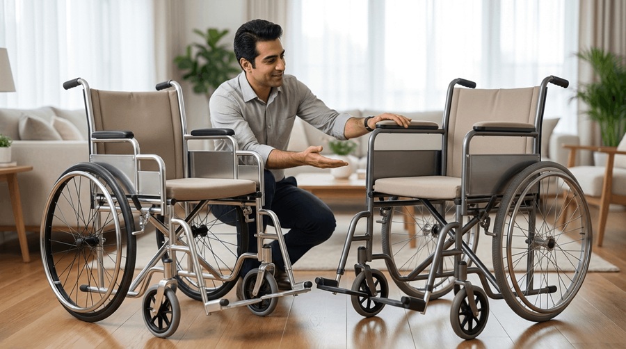 ویلچر آلومینیومی یا استیل؟